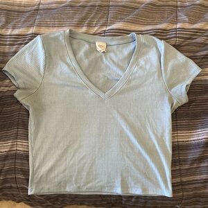 Light blue basic tee